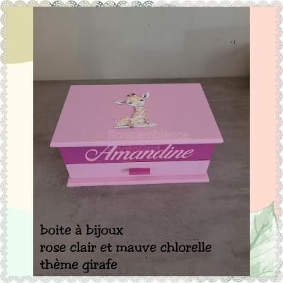 Boite à bijoux  thème girafe