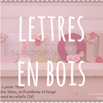 Lettres en bois 