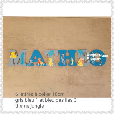 Lettre en bois à coller - 10cm roi lion