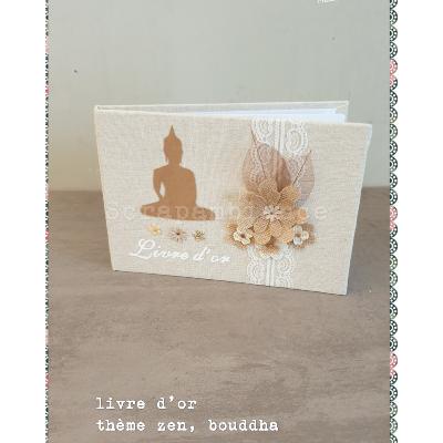 Livre d'or anniversaire  thème zen bouddha