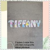Lettre en bois à coller - 8cm thème princesse 