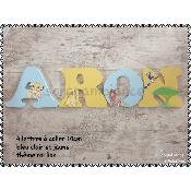 Lettre en bois à coller - 10cm thème le roi lion